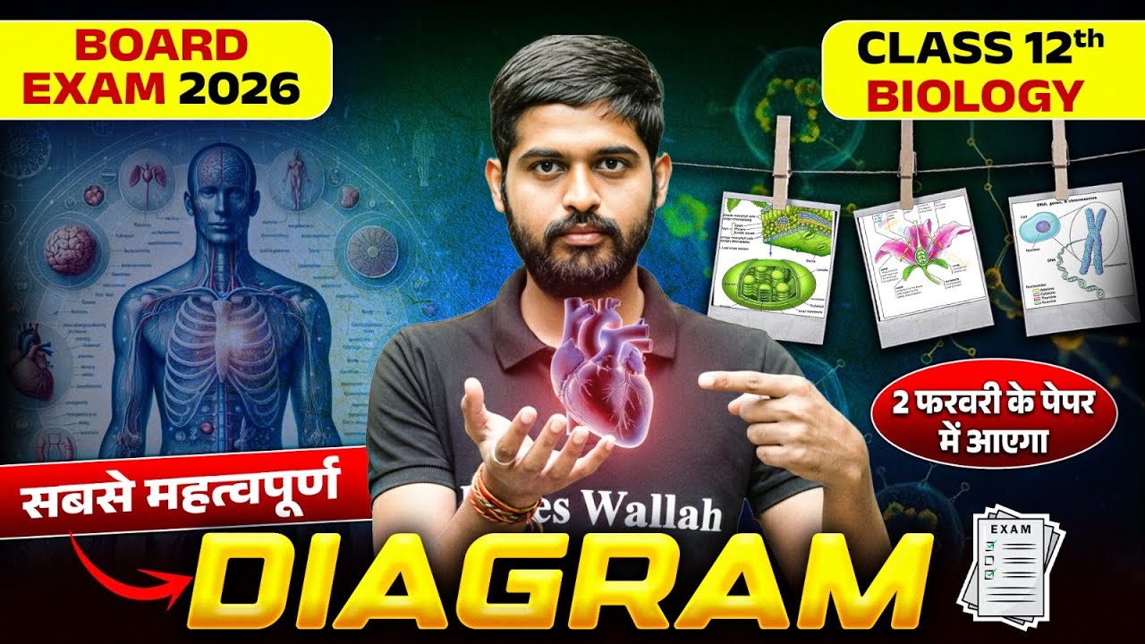 Class 12 Biology के सबसे Important Diagrams | ये Diagrams नहीं पढ़े तो पछताओगे | Bihar Board 2026