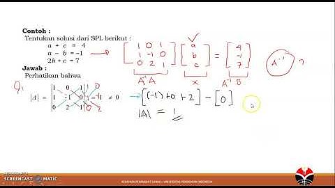 Sistem Persamaan Linier part 2 | Aturan Cramer