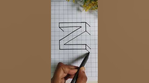 how to draw 3d letter Z | Easy 3d drawing for beginners#art #drawing #3d #3dart #shorts #viral