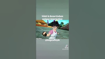 Videl & Beast Gohan unique interaction #dragonball #dragonballz #dragonballsparkingzero #shorts