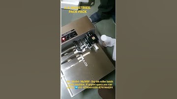 SS- Model- My380F- Dry ink roller batch coder machine✅