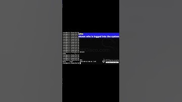 Linux w who whoami Commands | 1 Minute Linux Commands | www.ipcisco.com