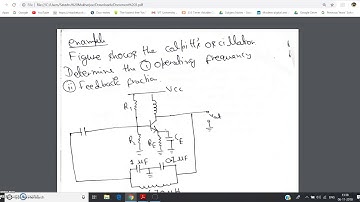 Numerical on Colpitts Oscillator