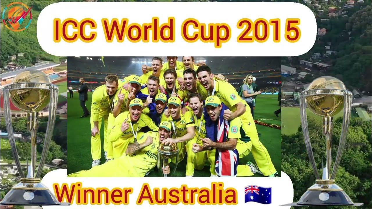 ODI Cricket World Cup Winners List from 1975 to 2023 I ICC World Cup 2023 YouTube