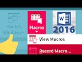 How to Create Macros in Word 2016: Step by step tutorial