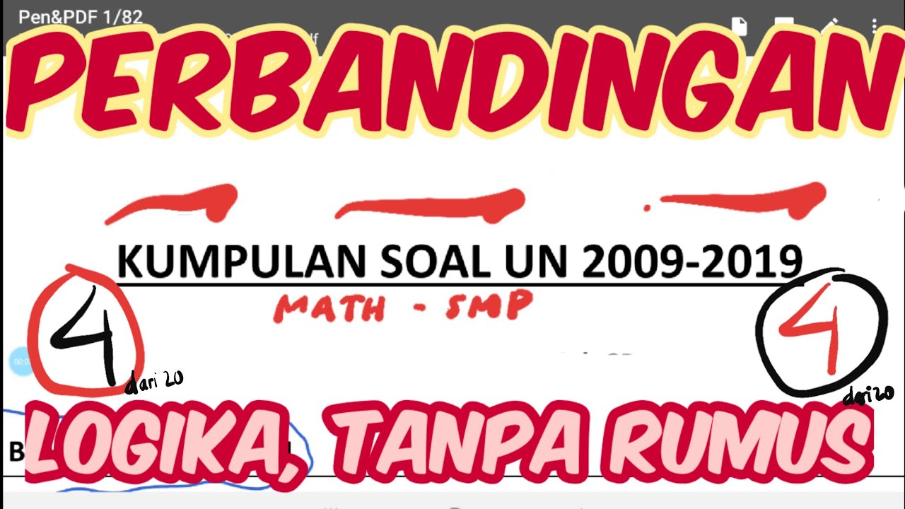 SMP PERBANDINGAN MATEMATIKA SMP KELAS 7 BANK SOAL UN SMP PERBANDINGAN MATEMATIKA SMP KELAS 7 BANK SOAL UN
