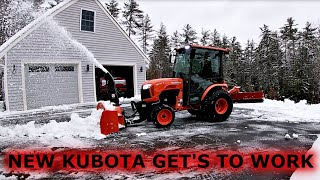 Kubota B Series, B2650 PUMPING wet and heavy snow.  LOVING this machine!!!