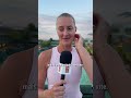 La réaction de Kristina Mladenovic après sa qualification en finale 🎙️