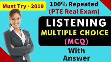 PTE Listening Multiple Choice Choose Multiple Answer | PTE Academic exam 2019 Listening