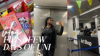 TFD: first few days of uni vlog | mini catch up + equipment haul | feranmi