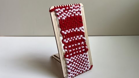 Weave Along with your red and white Hello Loom 2 color kit!