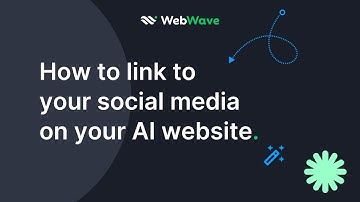 How to link to your social media on your AI website | WebWave Quick Tips