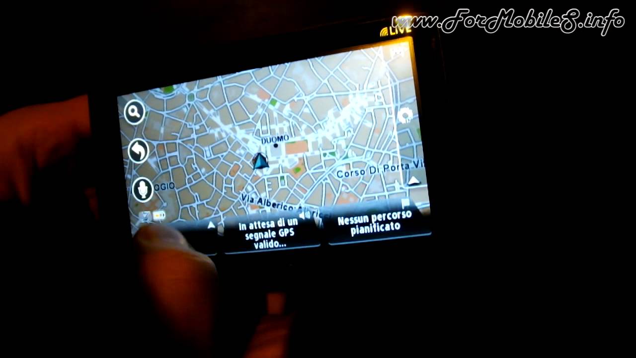 TomTom GO Live 1005 Europe Prima accensione e primo fix GPS YouTube