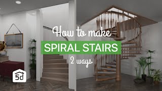 Spiral stairs in 2 ways by PLANNER 5D screenshot 4