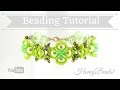 Butterflies in Spring Garden Bracelet Beading Tutorial by HoneyBeads1 (with superduo beads)