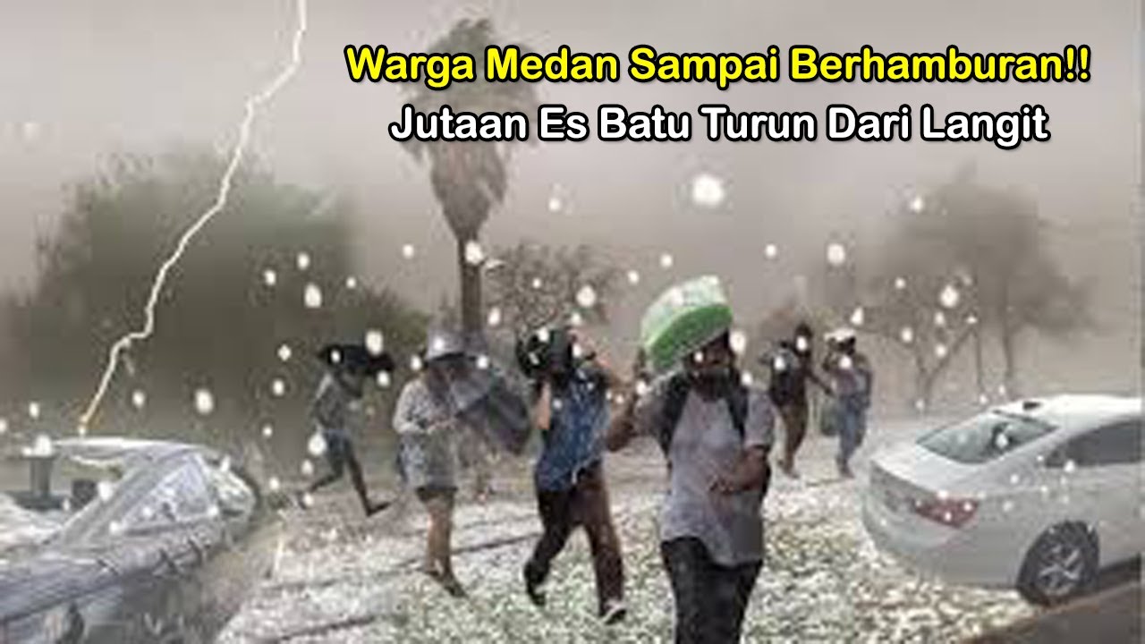 Warga Medan Gempar! Fenomena Hujan Es Tiba-Tiba Menghantam Kota, Pertanda Apa?