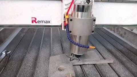 Remax 1224 cnc router engrave and cut aluminum work video for customer