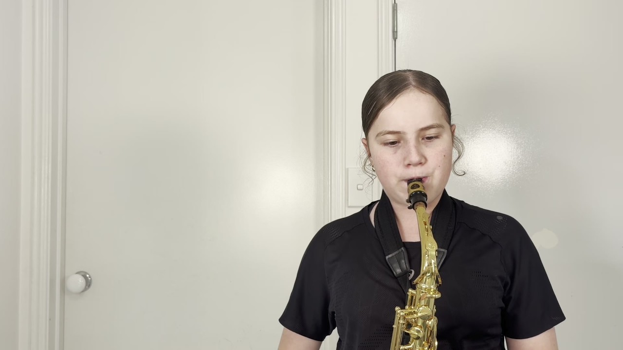 Old MacDonald Had a Band #56 — Olivia playing alto saxophone