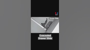 Concealed drawer slides | Living room cabinet | How to install #shorts