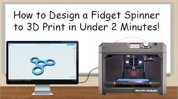 How to Design a Fidget Spinner Ready to 3D Print in Under 2 Minutes!