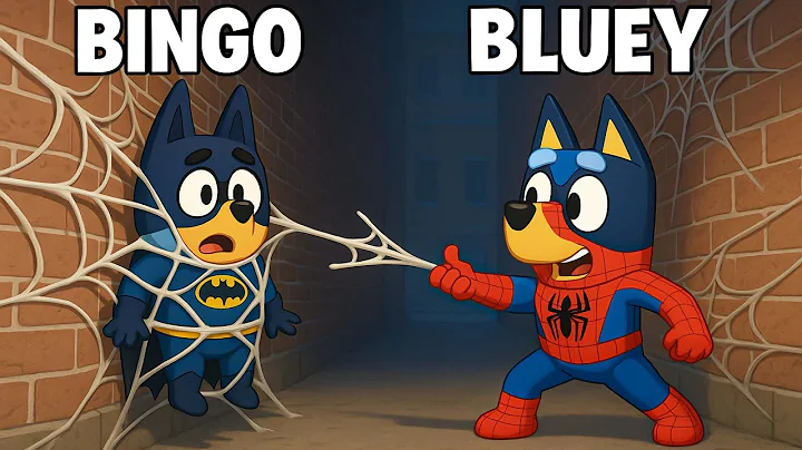 Spider-Bluey vs Bat-Bingo! 🕷️🦇⚡ Superhero Adventures at Home | Bluey Funny Animation