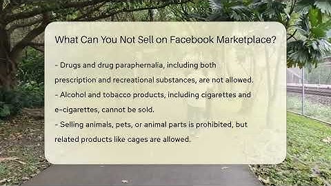 What Can You Not Sell on Facebook Marketplace? - Everyday-Networking