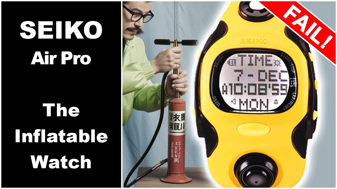 Seiko AirPro: A Rare Inflatable Watch That Failed the Test of Time!