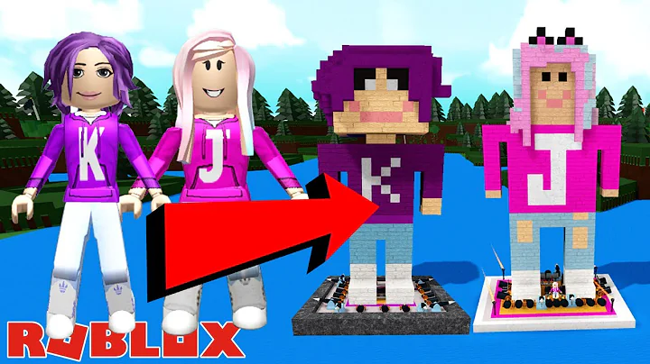 I BUILT GIANT JANET & KATE AS A BOAT! / Roblox: Bu...