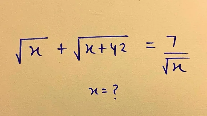 China Math Olympiad Problem | solve for ‘x’