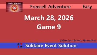 FreeCell Adventure Game #9 | March 28, 2026 Event | Easy screenshot 5