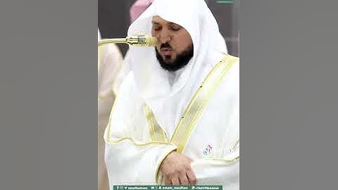 قبس من تلاوة فضيلة الشيخ د. #ماهر_المعيقلي بـ #المسجد_الحرام ⁧من ليلة 8 #رمضان 1446هـ.#