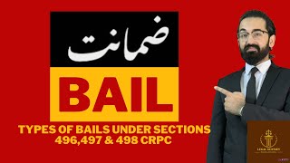 Law of Bail | Section 496, 497, 498 | Types of Bail | Pre arrest & Post arrest bail
