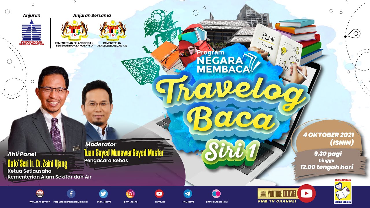 Program Travelog Baca Siri 1 Sempena Program Negara Membaca Youtube