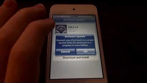iPod Touch 4G on iOS 5.1.1