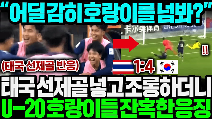 "어딜 감히 한국을 넘봐" 귀화선수 쏟아진 태국 U-20 황금세대, 1골 넣고 환호하더니.. 잔혹한 한국 응징! 4골 대참사 그경기