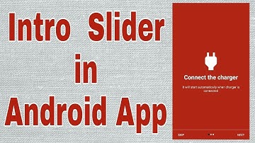 How to Create Intro Slider in Android App 2/2 (without plugin)