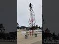 The tallest bicycle looks like a Christmas tree! ðŸŽ„