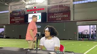 Latham Ransom talks relationship with Caleb Downs, avenging Oregon