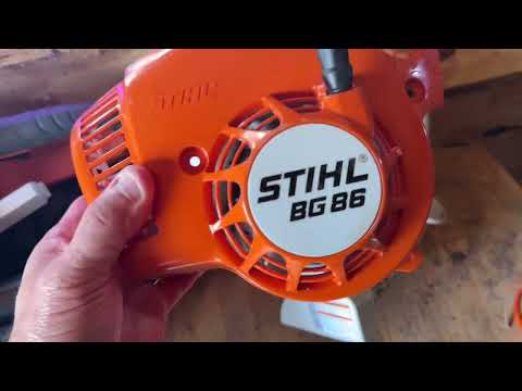 STIHL BG 86 DIY FIX.  Starter Rope Won’t Pull-Locked Up!