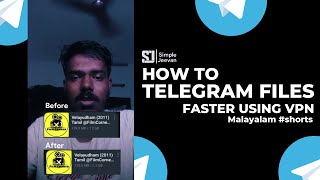 How to Download Telegram Files Fast using VPN ! | #shorts | Simple Jeevan screenshot 2