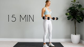 Full UPPER BODY Workout (Tone & Sculpt)  15 min At Home