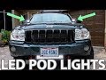 Custom LED Pod Lights on my Jeep Grand Cherokee: AuxBeam & Steel Armadillo