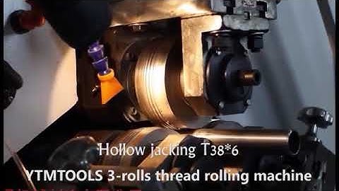 YTMTOOLS Hydraulic 2 rolls/3 axis thread rolling machines