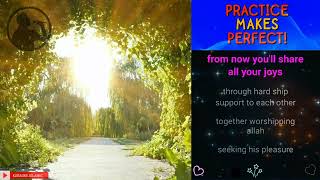 BARAKA ALLAHUMMA( GIRL’S VERSION) #باراك الله #MAHER ZAIN #NASHEED KARAOKE WITH LYRICS