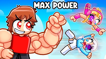 Unlocking MAX POWER In PUSHING SIMULATOR With MY CRAZY FAN GIRLS...