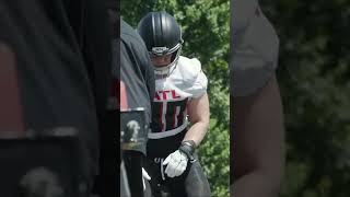 JD Bertrand hits the sled HARD at rookie minicamp | #nfl #football #falcons