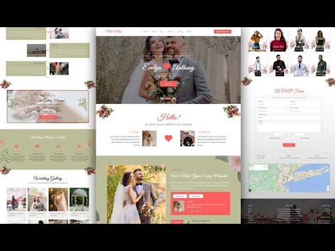 Complete Free Wedding Website Template Design HTML CSS JavaScript 100% ...