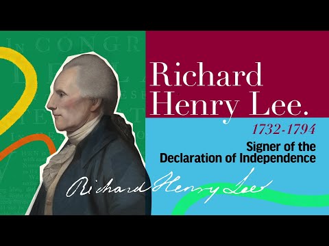 Richard Henry Lee | The Signers of the Declaration of Independence and the Constitution