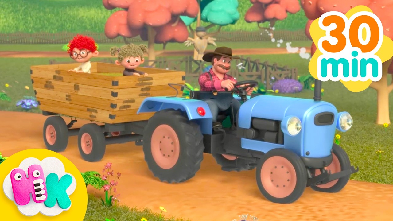 Traktori 🚜🐮 Këngët më të Mira të Kafshëve të Fermerisë për Fëmijë dhe Bebet | HeyKids