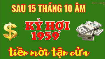 Giàu Đến Ngỡ Ngàng: Kỷ Hợi 1959 – Sau 15 Rằm Tháng 10 Âm, Tiền Bạc Tràn Đầy
